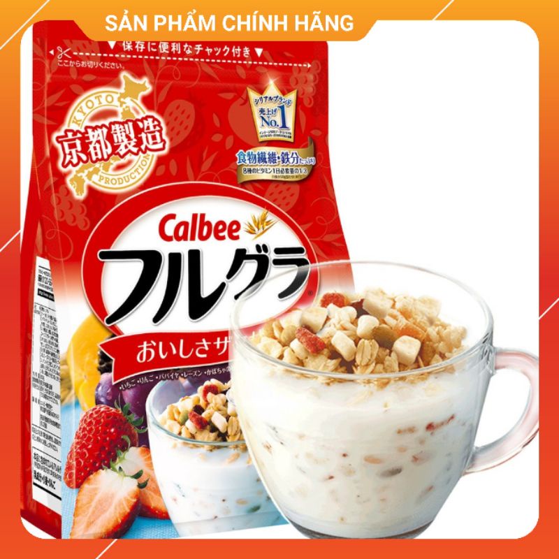 Ngũ cốc trái cây ăn kiêng Calbee Nhật Bản 700g