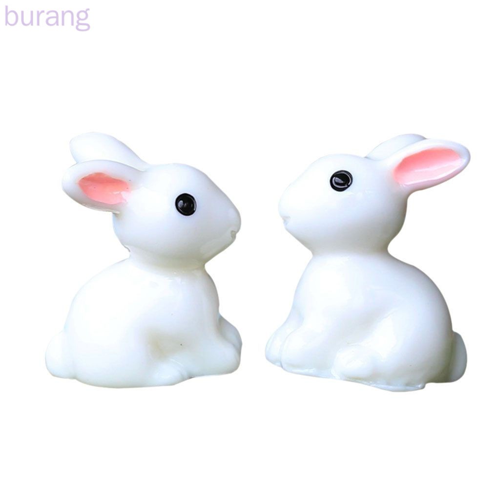 Set 2 mô hình thỏ con xinh xắn trang trí đẹp mắt