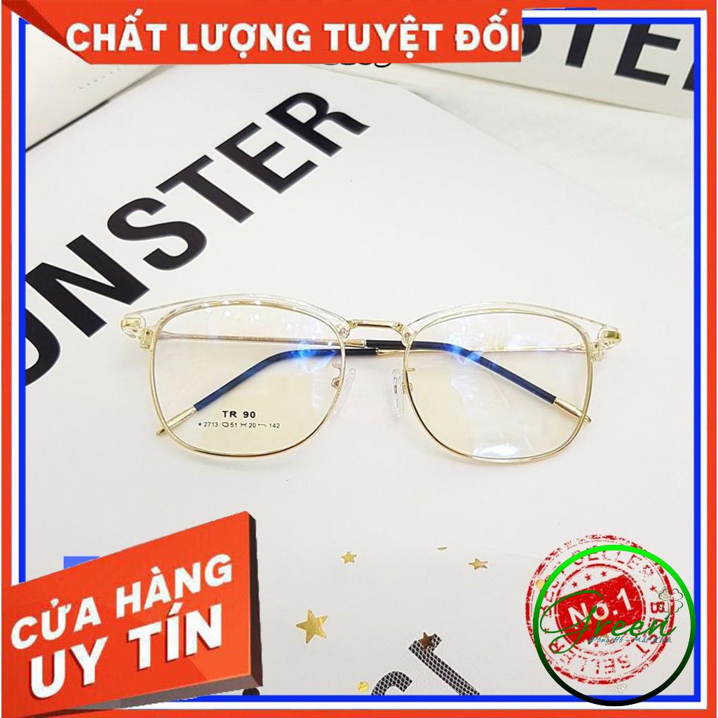 Mắt kính giả cận hàn quốc gọng xi cao cấp kính mát nam nữ unisex thời trang AH1185