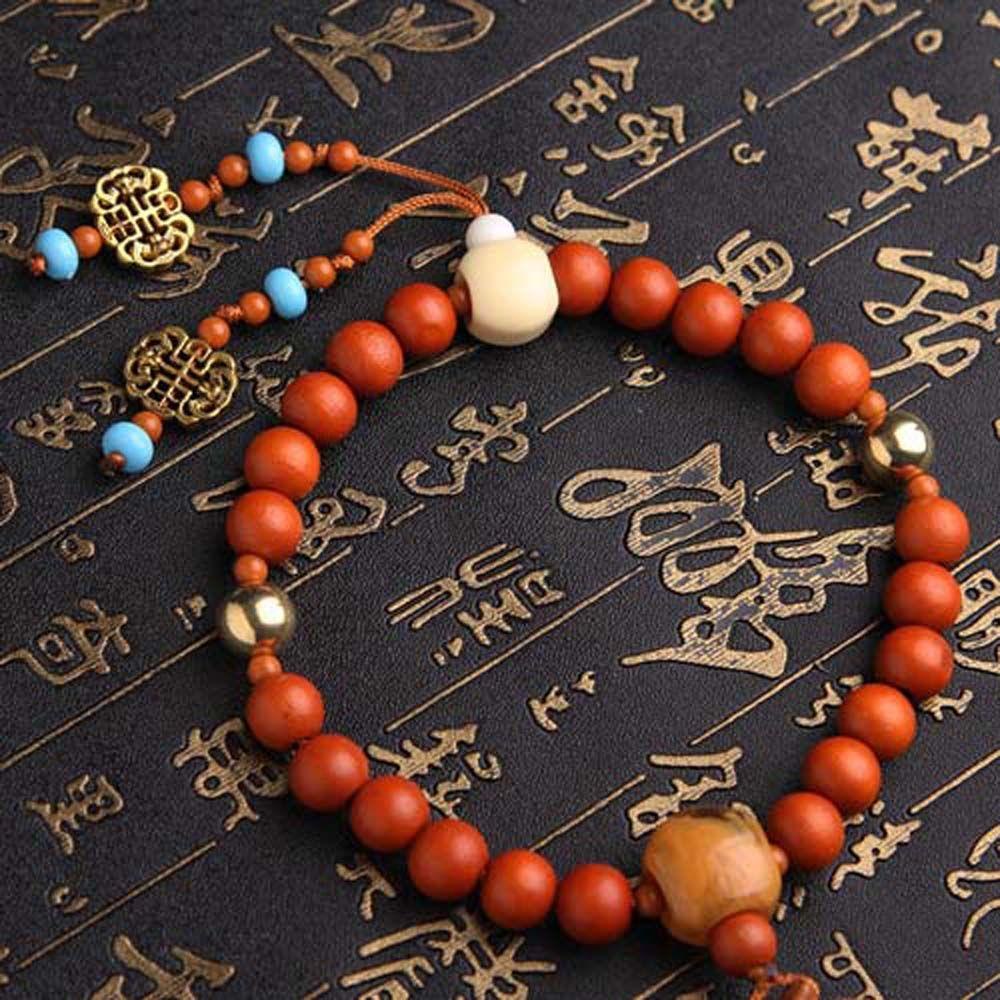 Mặt Dây Chuyền Gỗ Đào Chạm Khắc Hình Quả Bầu Trang Trí Gương Chiếu Hậu Xe Hơi
