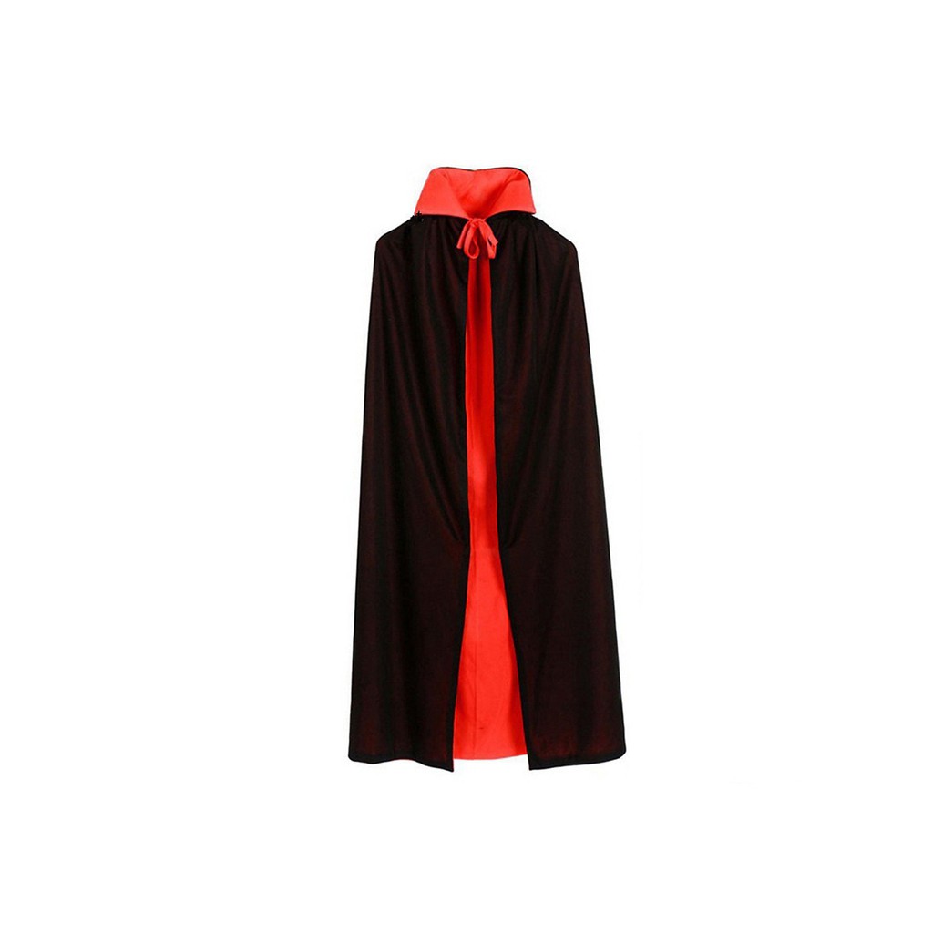 Áo choàng ma cà rồng đỏ đen dài 1,2m hóa trang Halloween