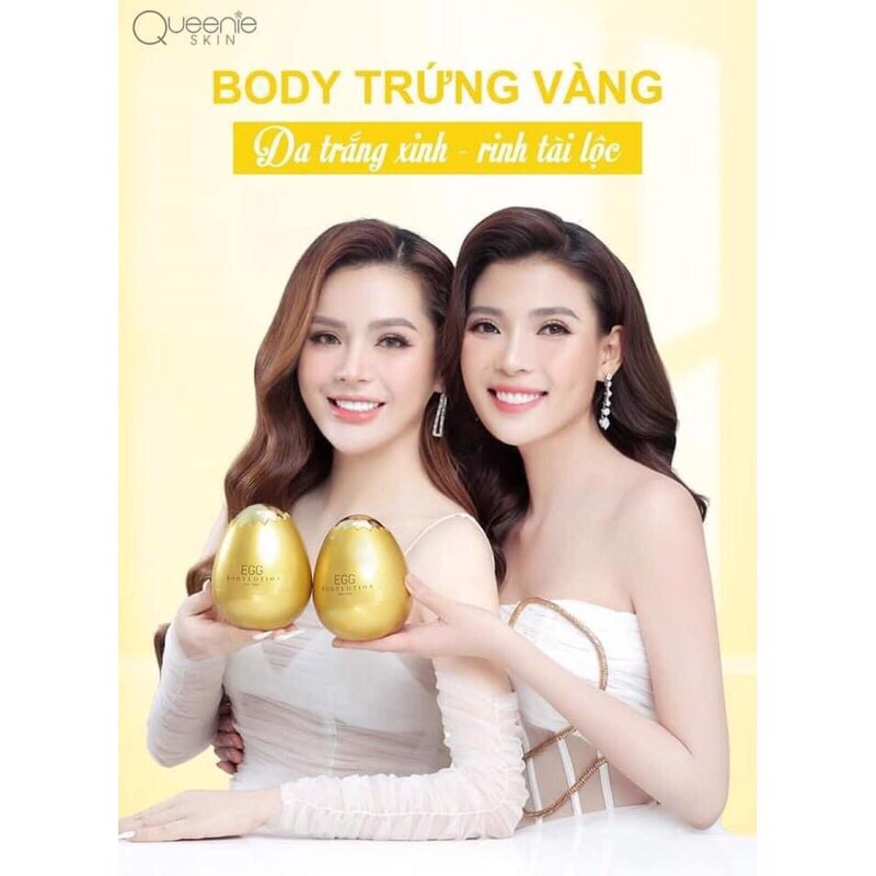 Kem Dưỡng Trắng Da Body Trứng Vàng 250g- Body Trứng Vàng Queenie   (Chính hãng)