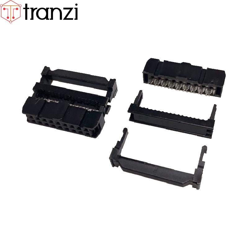 Đầu dập cáp 2.54mm IDE IDC 2x9P FC đen - túi 5 cái