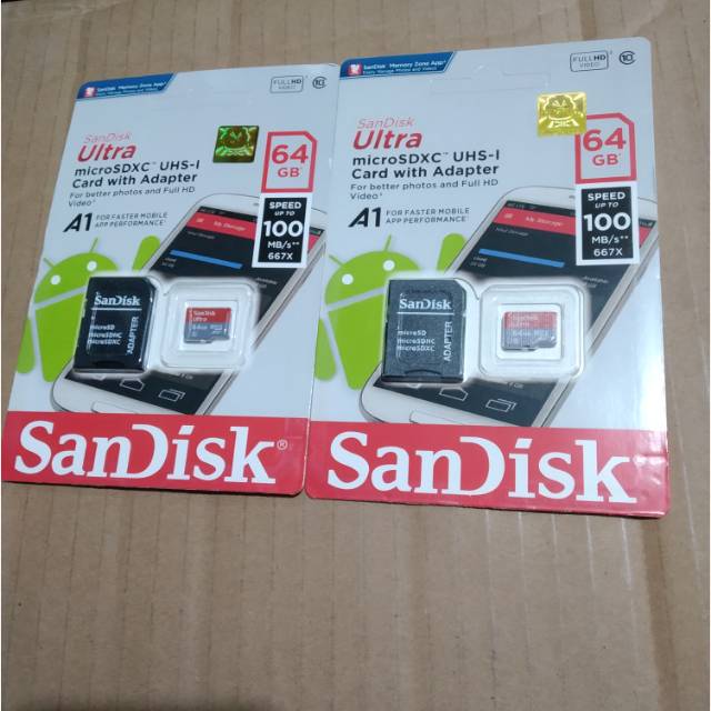 Thẻ Nhớ Micro Sd Sandisk 64gb 64gb Chất Lượng Cao