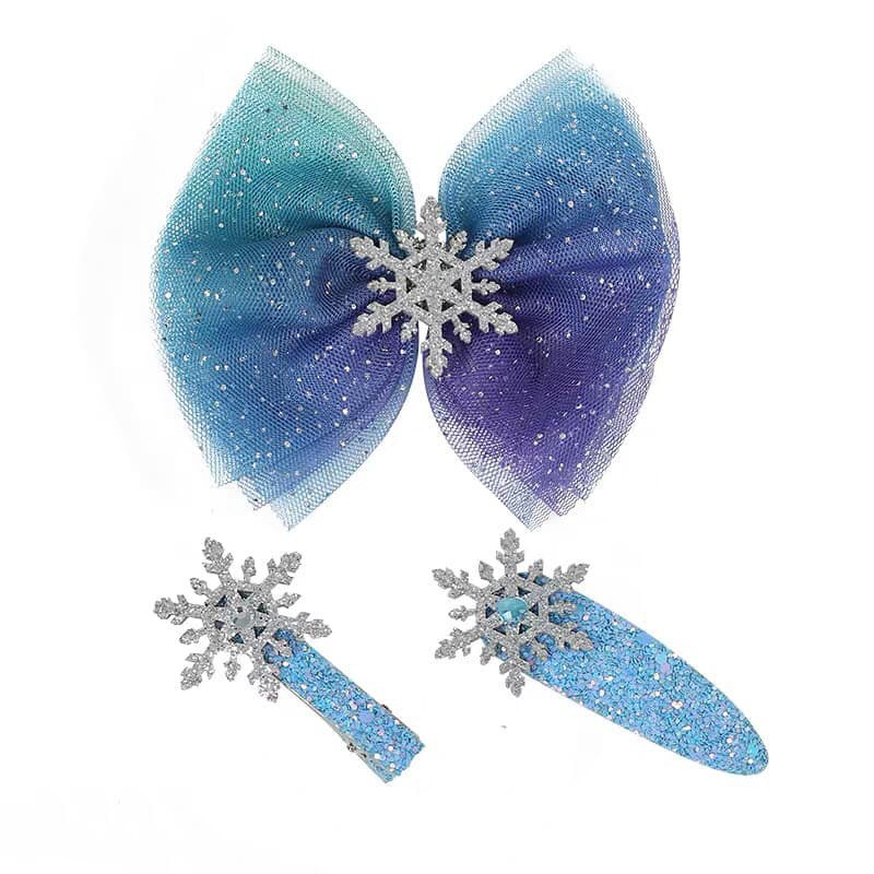 Set 3 kẹp tóc công chúa Elsa cho bé yêu