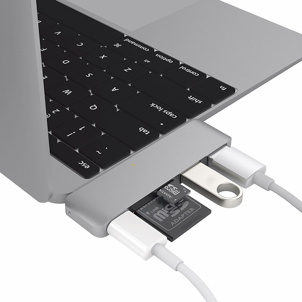 Cổng Chuyển HyperDrive USB Type-C 5-in-1 Hub Dành Cho Macbook Pro 2016 và Macbook 12" - Hàng Chính Hãng