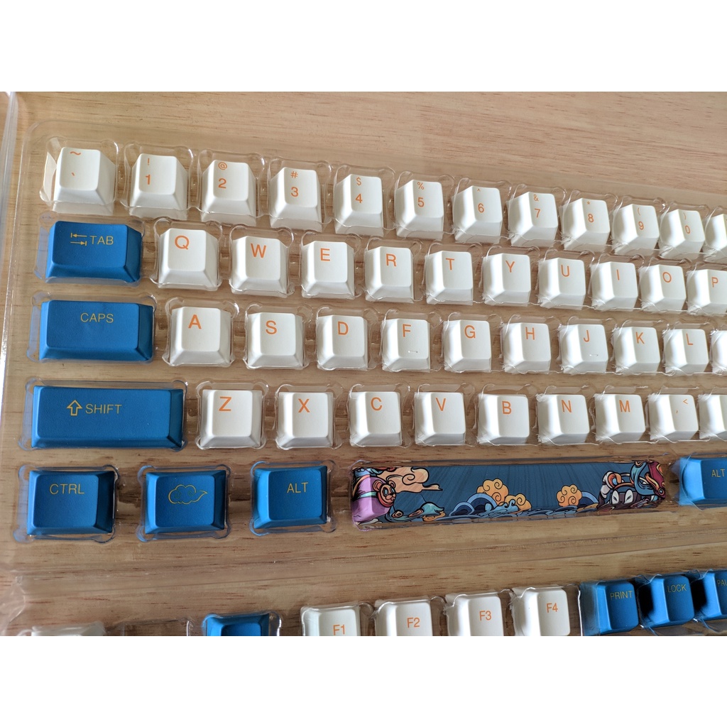 [Mã 252ELSALE hoàn 7% đơn 300K] Set Keycap PBT in dye-sub nút bàn phím cơ phù hợp các loại bàn phím layout chuẩn