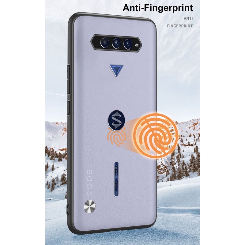 Dành Cho Xiaomi Black Shark 4 4S 4S Pro 5 RS 3 3S Chống Sốc Sang Trọng Mờ Da PU Bao Da Kinh Doanh