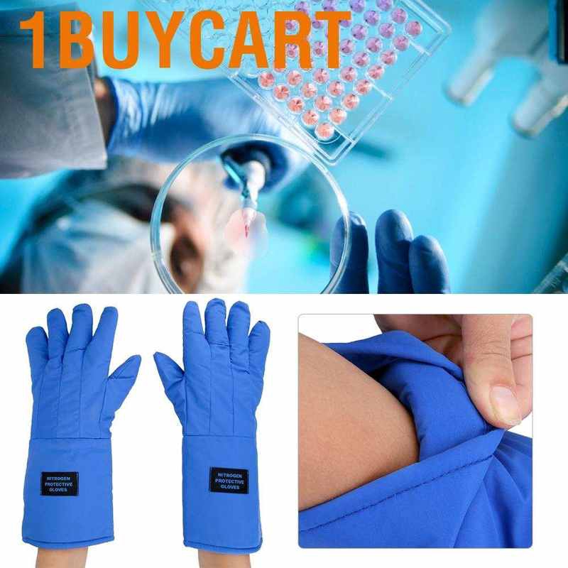 Găng tay dài 38cm kèm nitơ lỏng chống thấm nước nhiễm lạnh tiện dụng chất lượng cao
