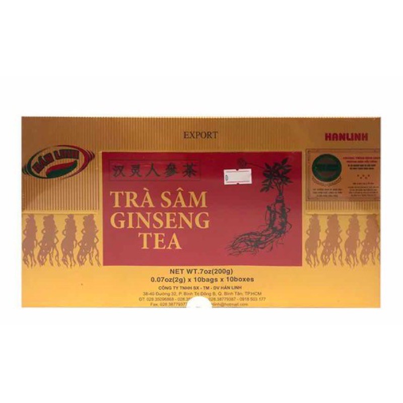 TRÀ SÂM WONGIN T GINSENG TEA HỘP 100 GÓI CHÍNH HÃNG HÀN QUỐC