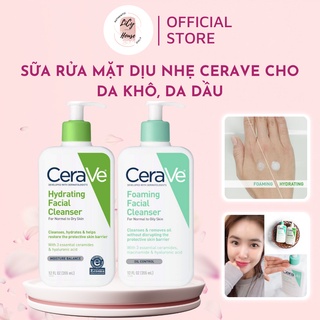 Sữa rửa mặt dịu nhẹ Cerave Foaming Facial Cleanser da khô và da dầu - licyhouse