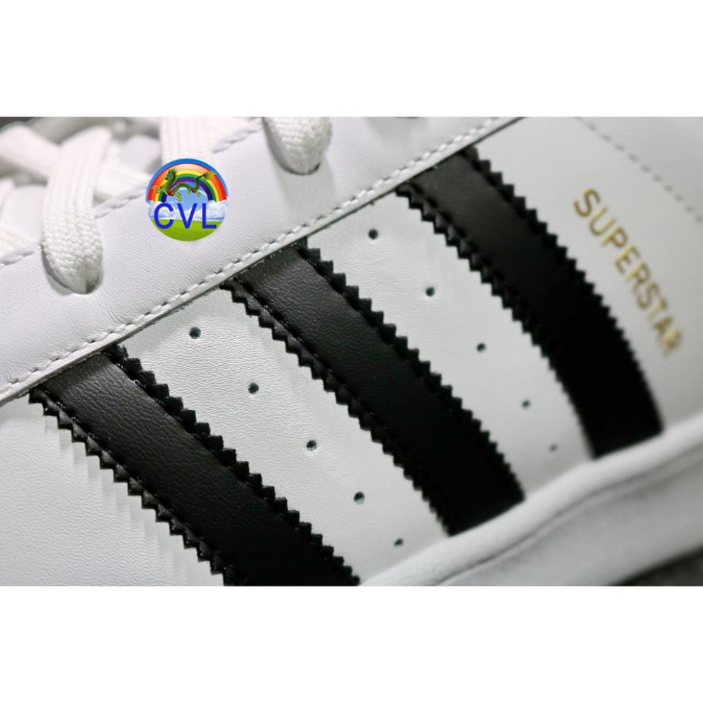 NEW- [Chính Hãng] Giày Adidas superstar kẻ vạch đen tem vàng đế mềm phối da C77124 . 2020 Xịn Nhẩt 2021 $ ˇ ^ ༔ : : " ?