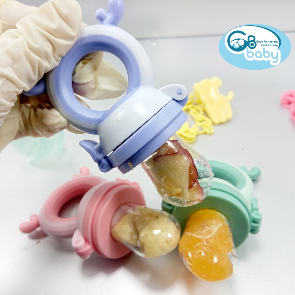 Túi nhai thức ăn chống hóc GB-Baby có tặng kèm núm nhai chính hãng