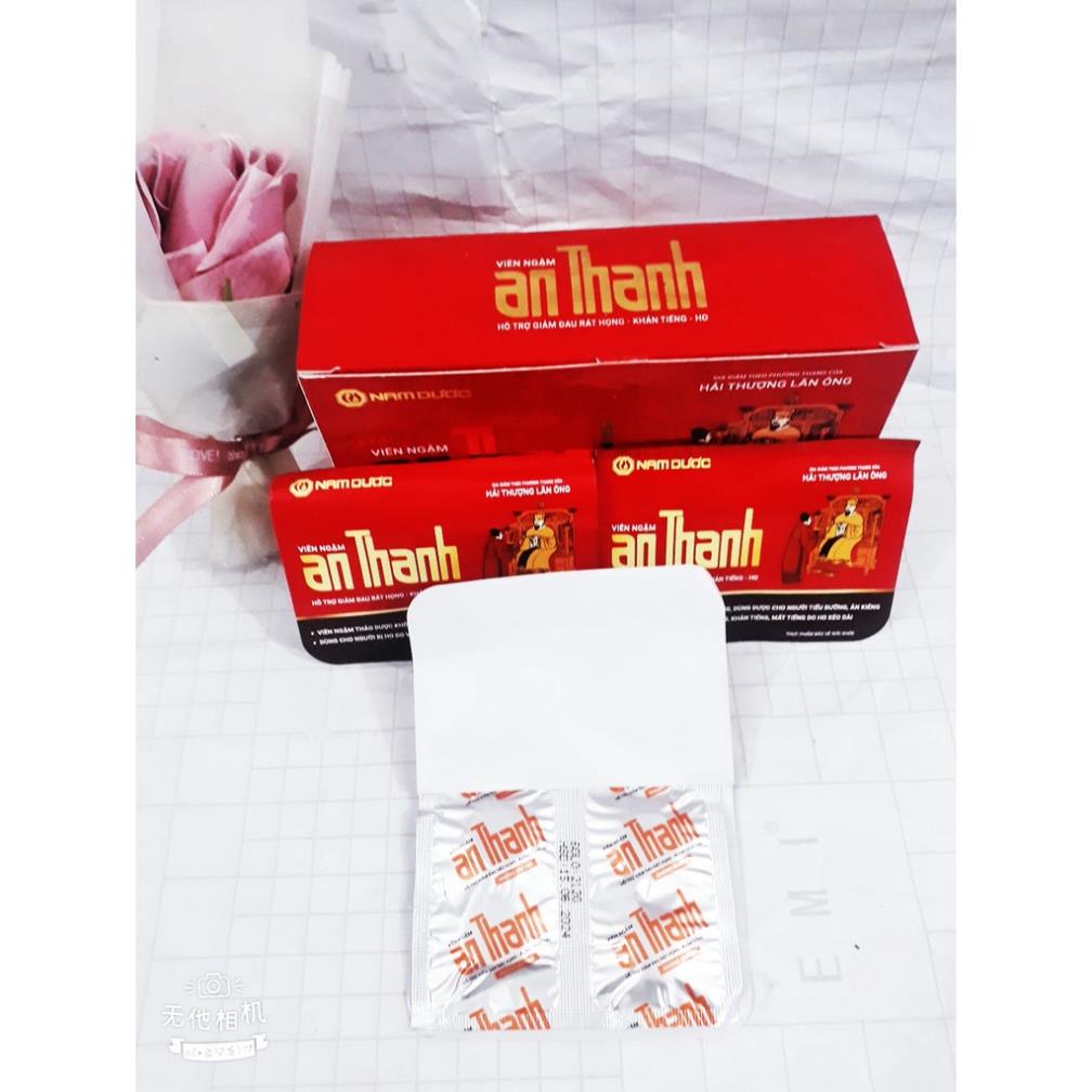 Viên ngậm AN THANH, giúp giảm ho, tiêu đờm, giảm đau rát họng,  viêm họng, viêm thanh quản, khàn tiếng do ho kéo dài