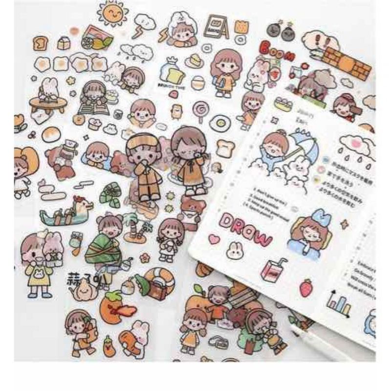 MVP351 Sticker Dán Nhiều Họa Tiết Hình ảnh Dễ Thương