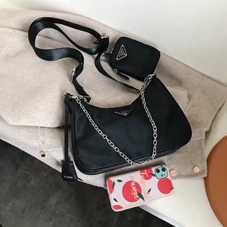Set Túi Ví Prada Dây Kép Hàng QC