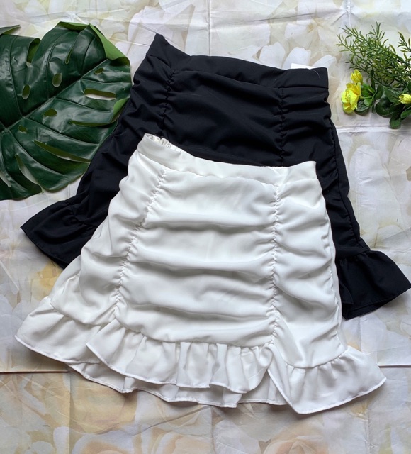 [Mã FASHIONT4WA2 giảm 10K đơn 50K] Chân váy nhún hai bên - hình thật | BigBuy360 - bigbuy360.vn