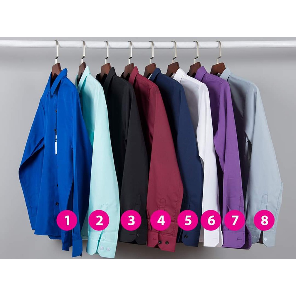 Áo sơ mi nam dài tay trơn giãn nhiều màu Nhà May Thuận Phát,vải lụa mềm mát không nhăn,khống xù | BigBuy360 - bigbuy360.vn