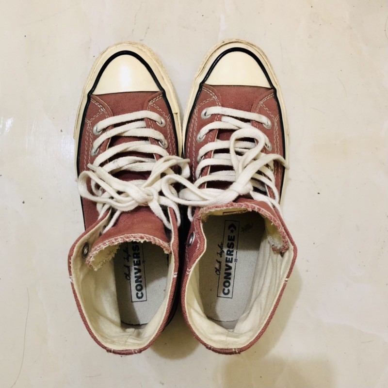 [Pass-Auth] Converse Chuck Taylor 1970 Saddle Hightop - giày Converse Chuck 70s màu Vỏ đỗ/ hồng đất HÀNG CHÍNH HÃNG