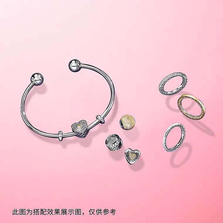 Vòng Tay Hở Pandora Mạ Bạc 925