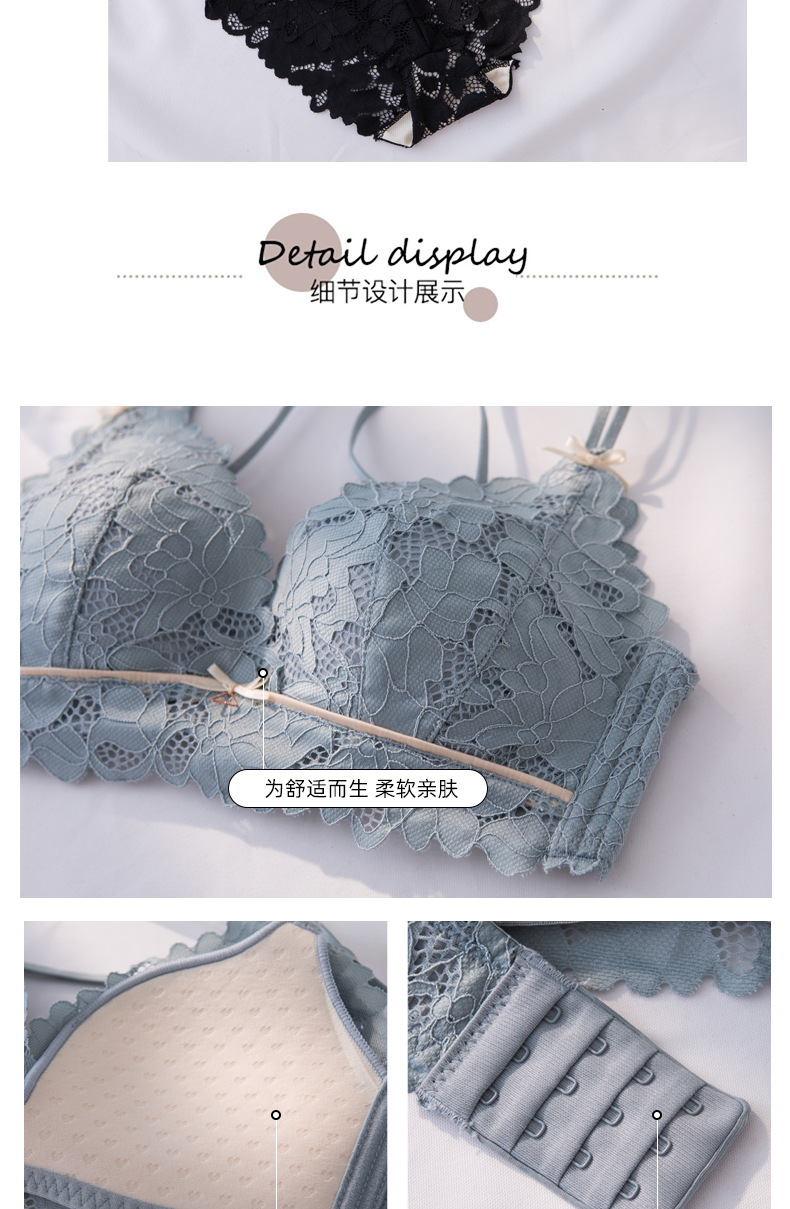 Bộ đồ lót không gọng phối ren xinh xắn đáng yêu dành cho nữ | BigBuy360 - bigbuy360.vn