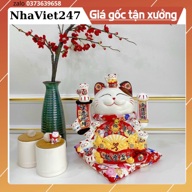 Mèo Thần Tài, Mèo May Mắn Phú Quý Lâm Môn Vẫy Tay-Phong Thuỷ,Ý Nghĩa May Mắn,Phát Tài-Thuân Buồm Xuôi Gió -Mã 0857