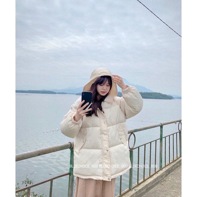 ÁO KHOÁC PHAO BÉO TRƠN BASIC FREESIZE ❤️‍