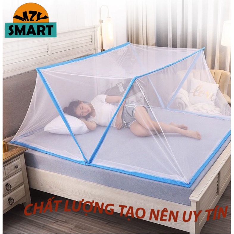 [𝟏𝐦𝟏𝐦𝟐𝟏𝐦𝟒𝟏𝐦𝟔𝟏𝐦𝟖] MÀN GẤP GỌN CHỐNG MUỖI THÔNG MINH, MÙNG CHỤP ĐỈNH RỘNG, MÀN GẬP NHỎ GỌN. Tiết kiệ