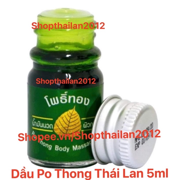 01 Lọ Dầu Lá Bồ Đề Po Thong 5ml Thái Lan Chính Hãng