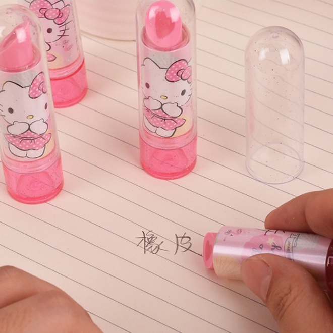 Tẩy Hình Thỏi Son Hello Kitty Cao Cấp - Tẩy Xinh Cho Bé