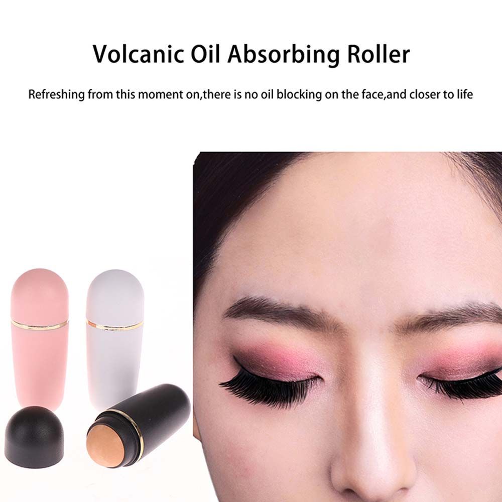 DYRUIDOJ1 Facial Shiny Rolling Stick Ball Changing Pores Beauty Tool Face Oil Absorbing Roller Face T-zone Oil Removing Face Skin care Blemish Remover Volcanic|Massage Artifact/Multicolor