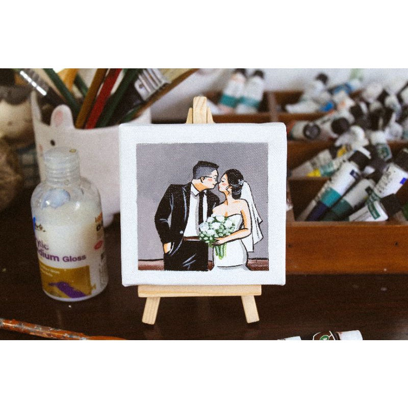 Tranh canvas 20x20cm