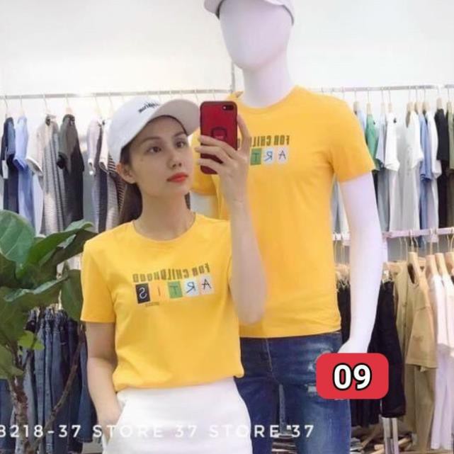 8 mẫu áo thun NAM NỮ CAO CẤP cổ tròn đẹp nhất hiện nay 2020 bao đẹp y hình