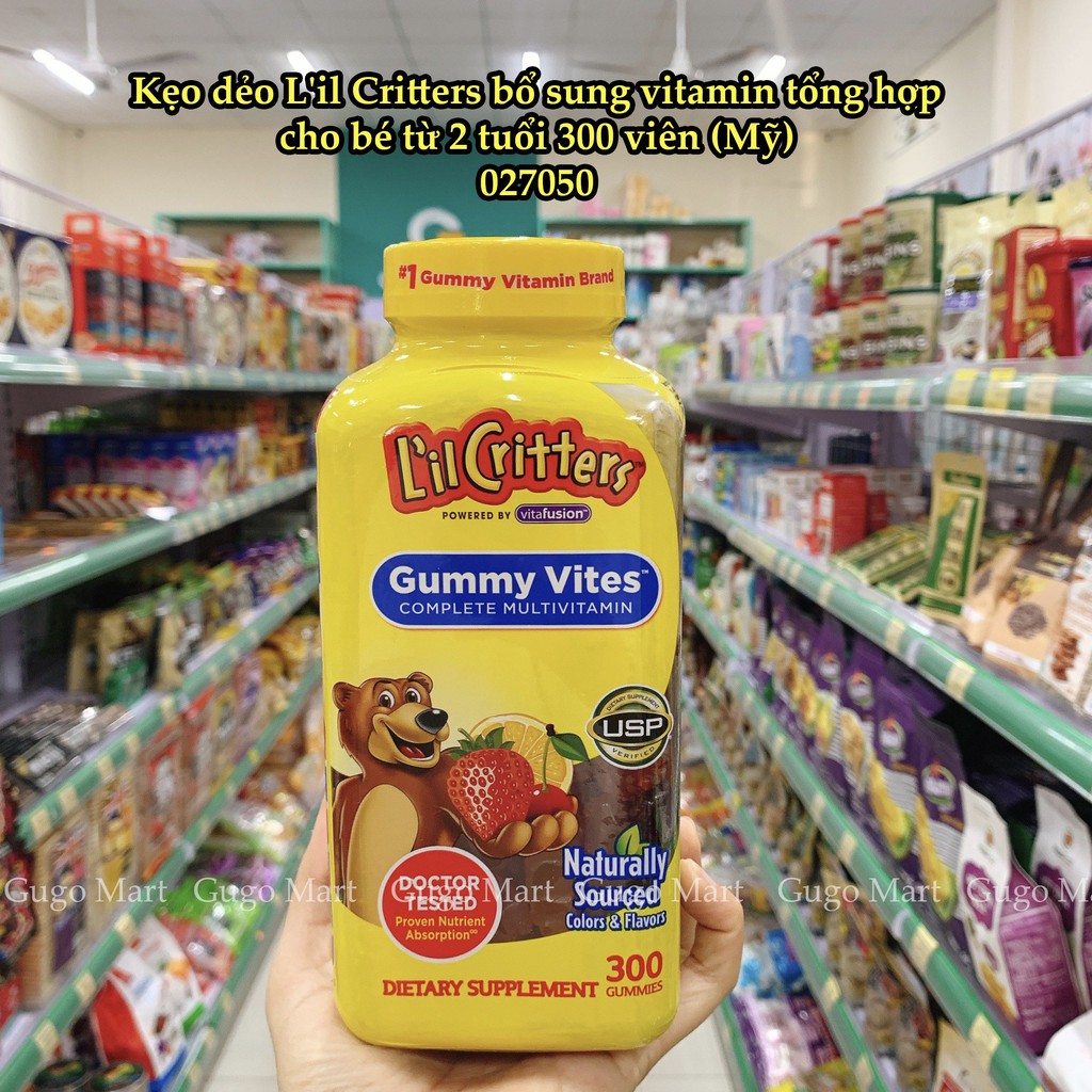 Kẹo Dẻo Bổ Sung Vitamin Gấu Lil'Critter Gummy Vites Multivitamin Complete Cho Trẻ Từ 2 Tuổi 300 Viên