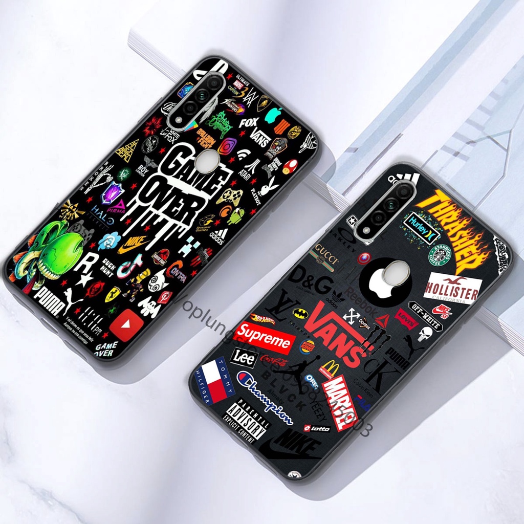 Ốp lưng oppo OPPO A31 / A8 in hình thương hiệu thời trang đa sắc cá tính.