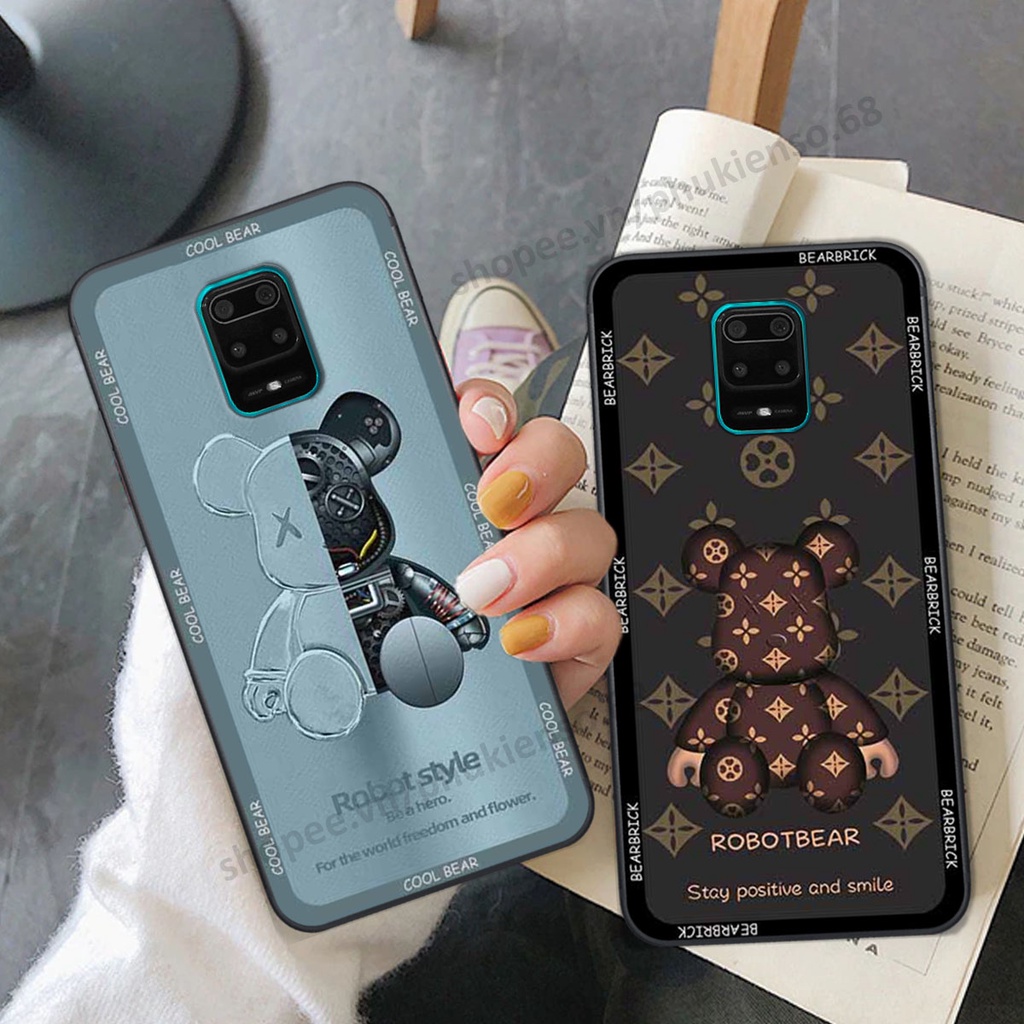 Ốp lưng điện thoại Xiaomi Redmi Note 9 / Note9s / Note 9 Pro in hình gấu bear, kaws, doremon thời trang, ốp lưng cao cấp