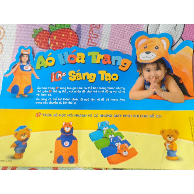 Áo hóa trang/ túi ngủ cho bé hình gấu