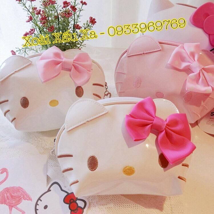 Túi dây kéo, bóp đựng mỹ phẩm, vật dụng cá nhân,... kitty