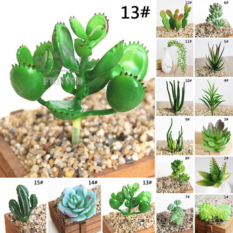 1 Chậu Cây Xương Rồng Nhân Tạo Bằng Nhựa 5-11cm/1.97'' - 4.33'' Trang Trí Nhà Cửa