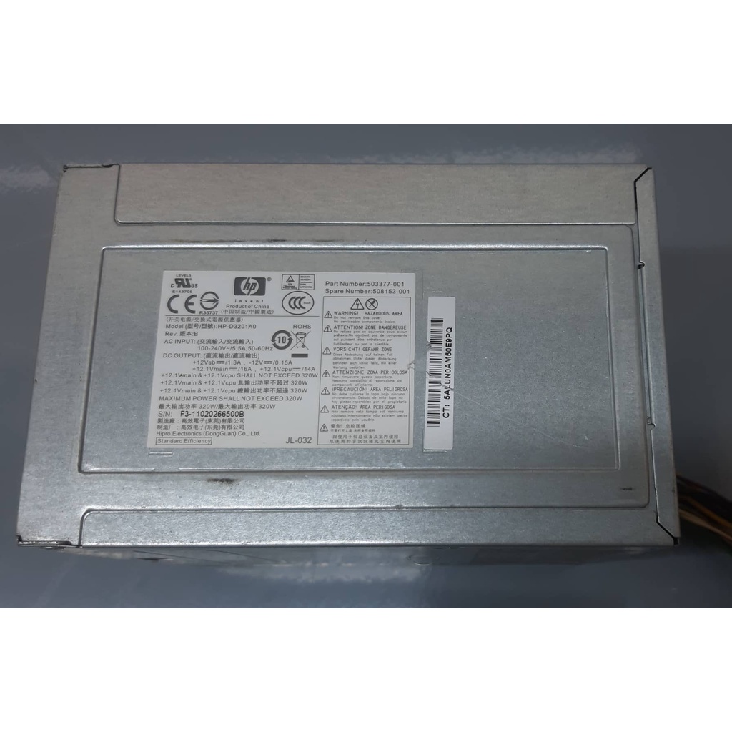 Nguồn máy tính HP 320W dùng cho HP 6000 6005MT 6200 Pro 8000 8100 8200 8300 MT 600G1