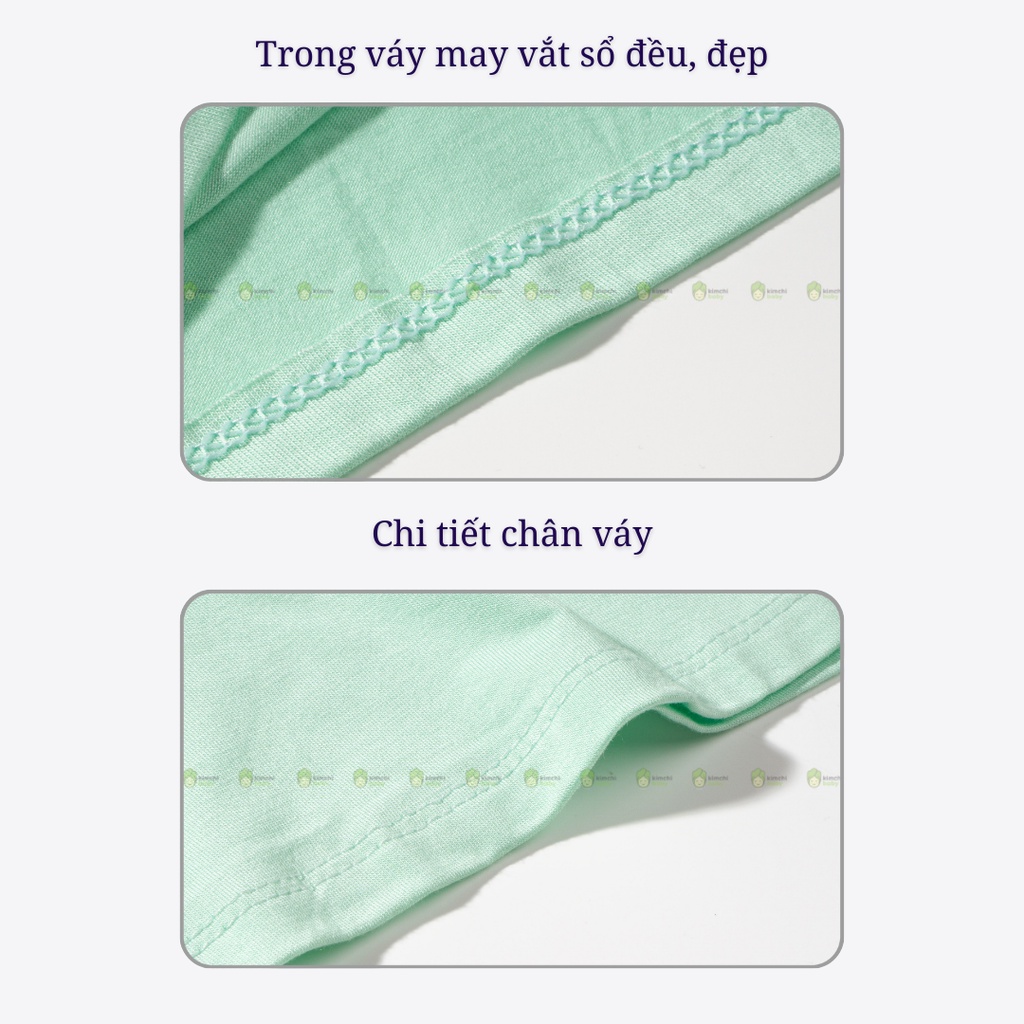 Váy Bé Gái 2 Dây Vải Thun Lạnh Hoạ Tiết Hoa Quả Kẻ Ngang, Đầm Cho Bé Mặc Đi Học, Đi Chơi MKMV2203