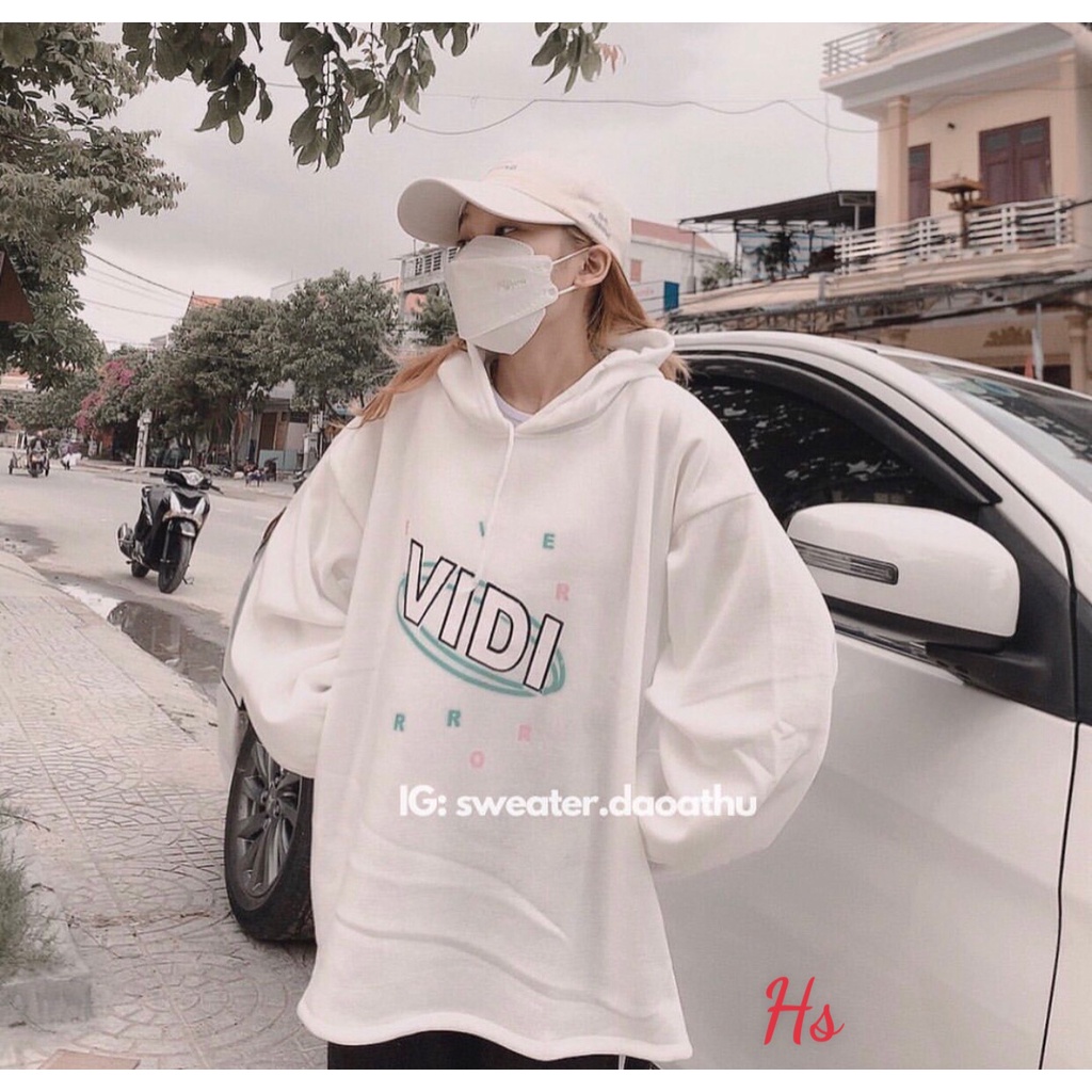 Áo Hoodie Trắng In Vidi Chất Liệu Chân Cua Đẹp Mịn Wild.Goute SP000809 | BigBuy360 - bigbuy360.vn