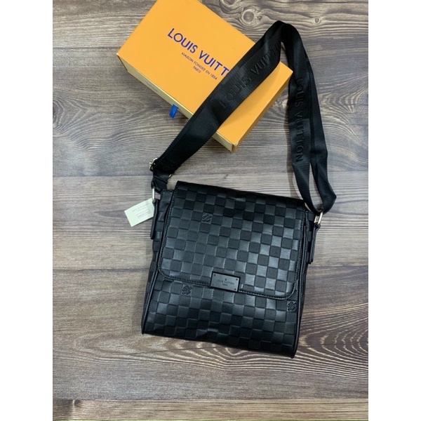 Túi chéo lv, Túi chéo lv da pu tiện ích, Túi đeo chéo nam Fullbox.