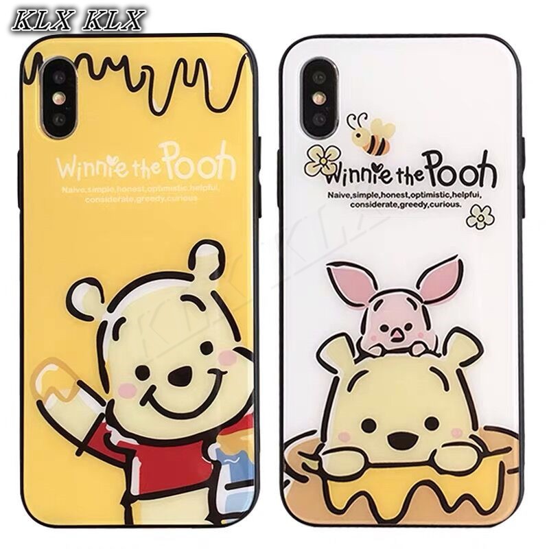 DISNEY Ốp Điện Thoại Hình Winnie The Pooh Cho Samsung Galaxy S8 S9 S10 S20 Plus S20 Ultra A81 A91 S10 Lite Note 10 Lite M60S M80S M10 M20 M30