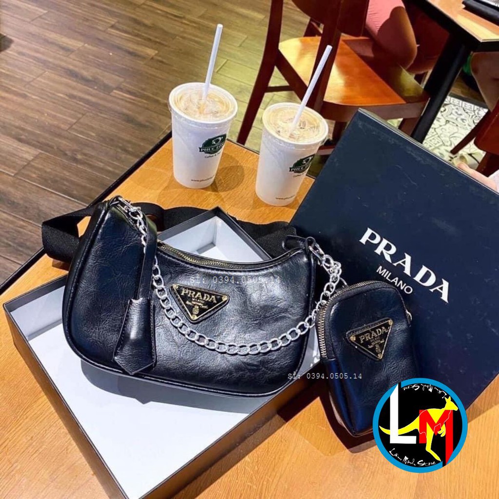 Bộ 2 Túi Ví Đeo Chéo ♥️XẢ KHO♥️ Set Túi Nữ PRARA Da Mềm Phong Cách Hàn QuốcHQ149