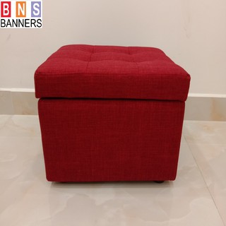 Ghế Đôn Hộp Vuông BNS-Đỏ