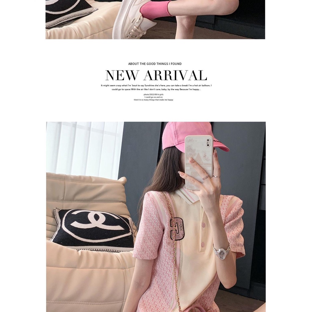 &quot;Original&quot; French Polo dress women's 2022 summer new chic senior sweet waist dress
