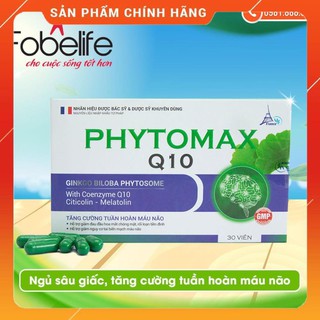 Phytomax Q10 - Giúp ngủ sấu giấc, tăng cường tuần hoàn máu não- Đạt chuẩn GMP- Phytomax Q10.