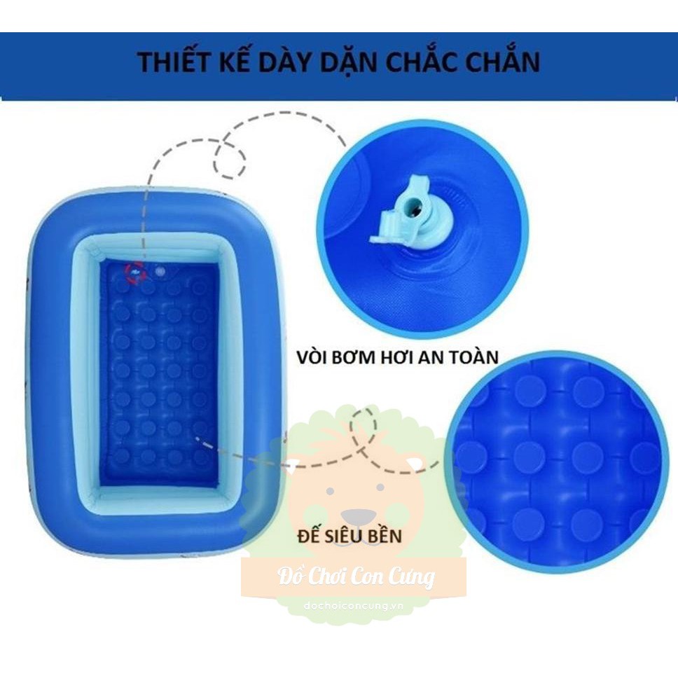 Bể bơi 1m3 3 tầng đáy 2 lớp chống trượt