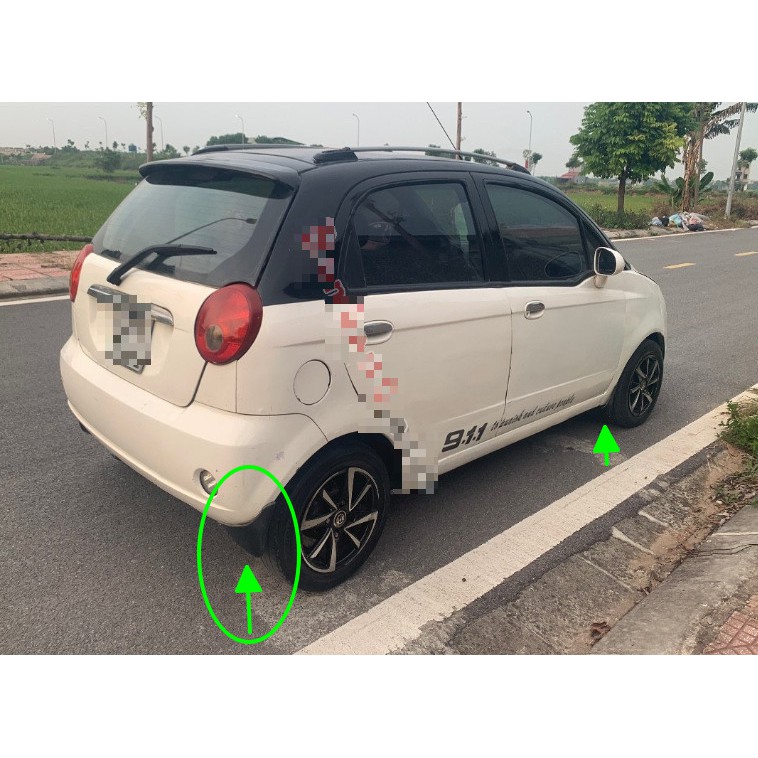 BỘ CHẮN BÙN BÁNH XE = 4 CÁI MATIZ 3,SPARK 09